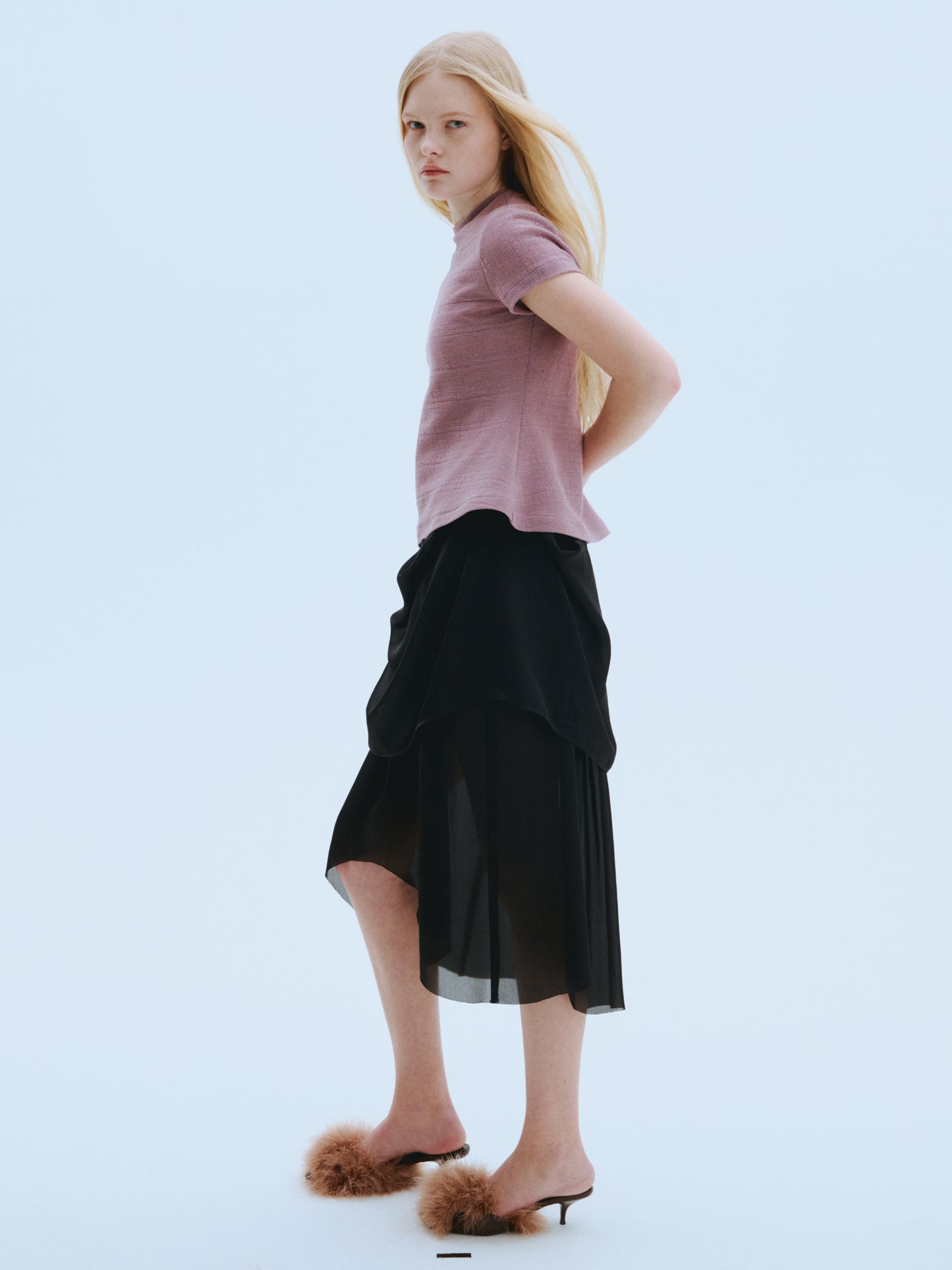 Maneskin Peplum Knit Top