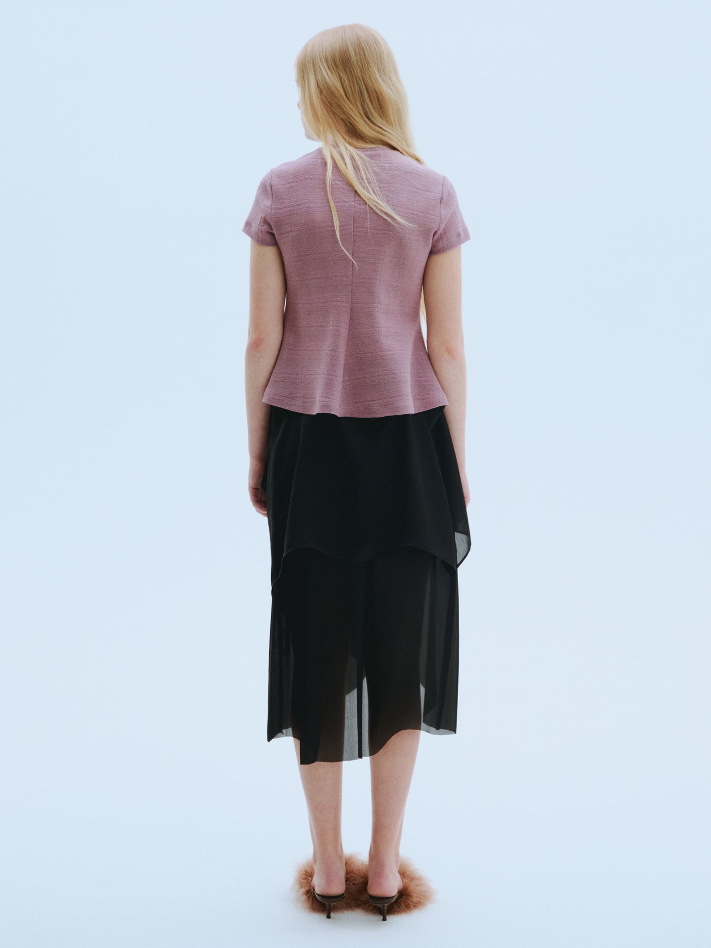 Maneskin Peplum Knit Top