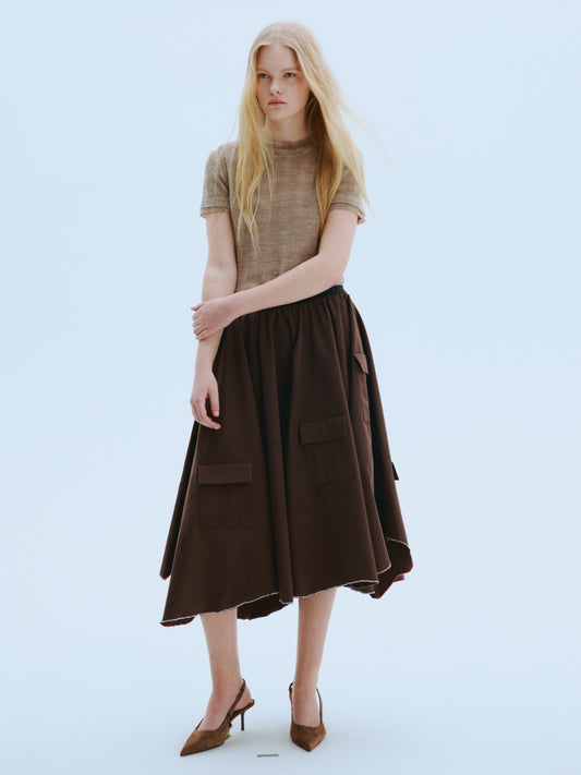 Missing Knit Short-Sleeved Top