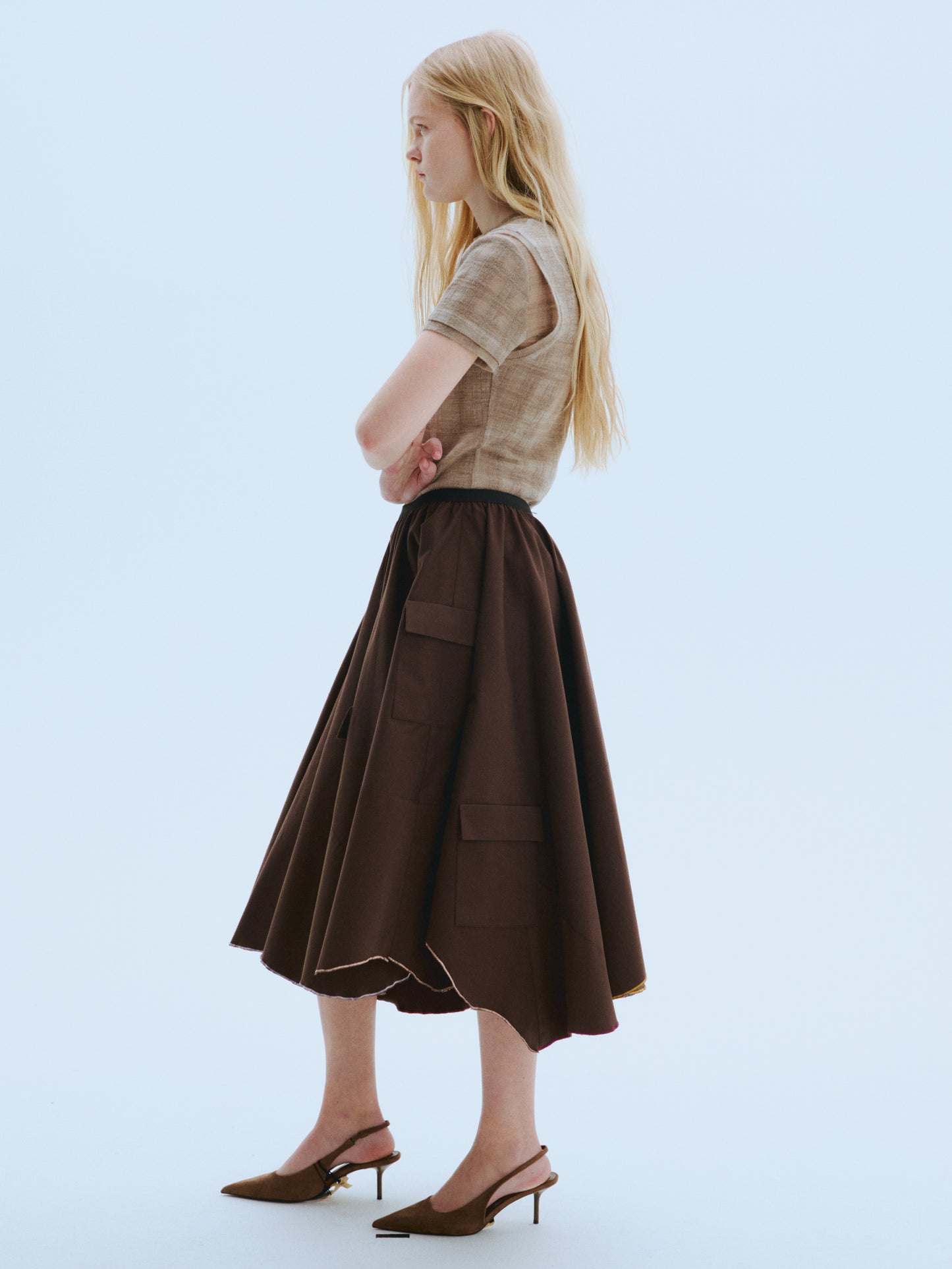 Missing Knit Short-Sleeved Top